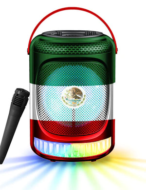 MPD8182 Max Power Fiesta Portable BT FM 8-inch Karaoke Speaker & Mic - M&M Merchandisers