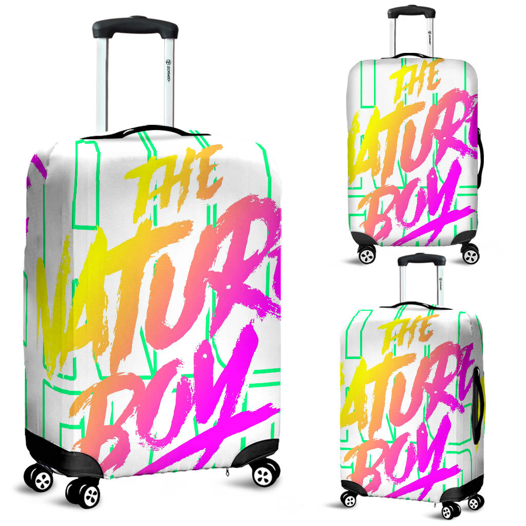 neon suitcase