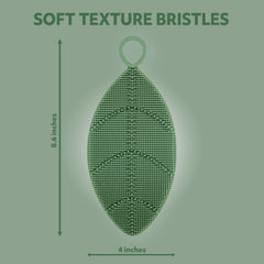 Silicone Body Scrubber showing Soft Texture Bristles