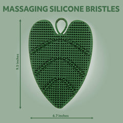 Massaging Silicone Bristles of the Daily Leaves of Life Feet Silicone Scrubber