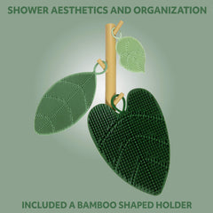 SHOWER ESTHETICS AND ORGANIZATION: INCLUDED A BAMBOO SHAPED HOLDER