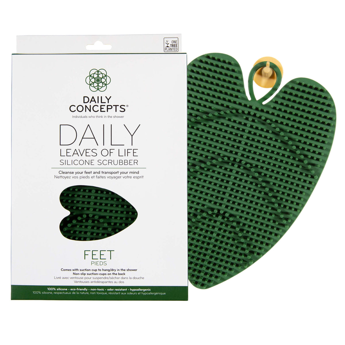 Daily Leaves of Life Feet Silicone Scrubber