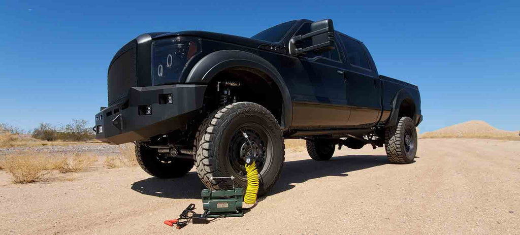 tire inflator with gauge black ford super duty 