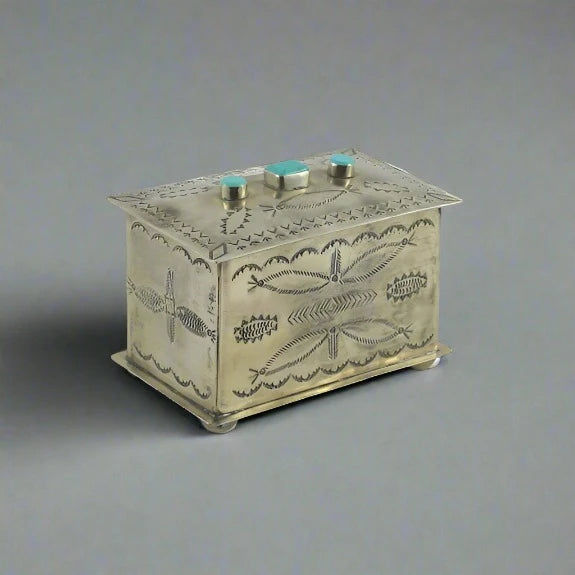 3 Stone Stamped Feathers Box