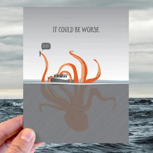 Could Be Worse Kraken Card - Whim House