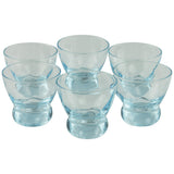 Eva Zeisel Blue Swirl Mid Century Vintage Cocktail Glasses | The Hour Shop