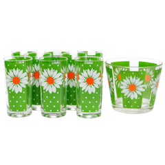 Vintage Pasinski Daisy Ice Bucket & Glasses Set | The Hour Shop