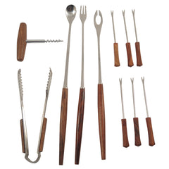 Mid Century Vintage Japanese Wood Handle Bar Tool Set | The Hour Shop