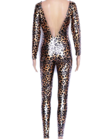 Voluptuous Leopard Print Zentai Catsuit – Laidtex