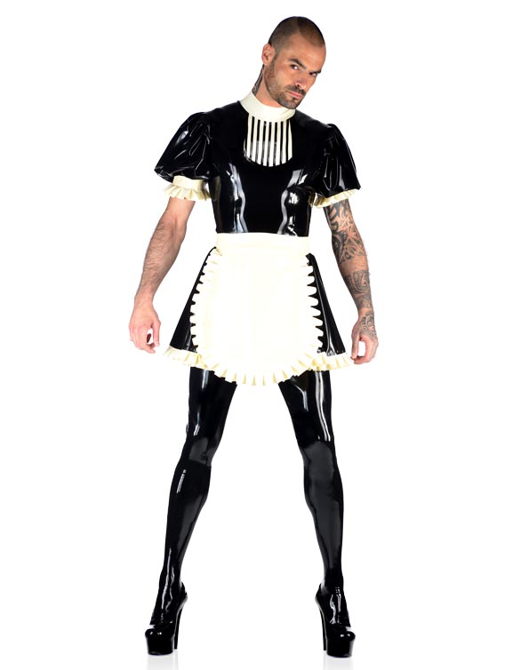 Very Hot Latex Maid Outfit For Men Laidtex