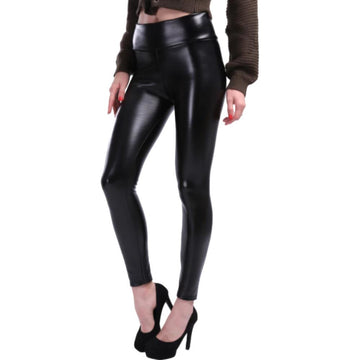 Hot Sale Womens Pant Wet Look Trousers PVC Leather Plus Size Supper Shiny |  eBay