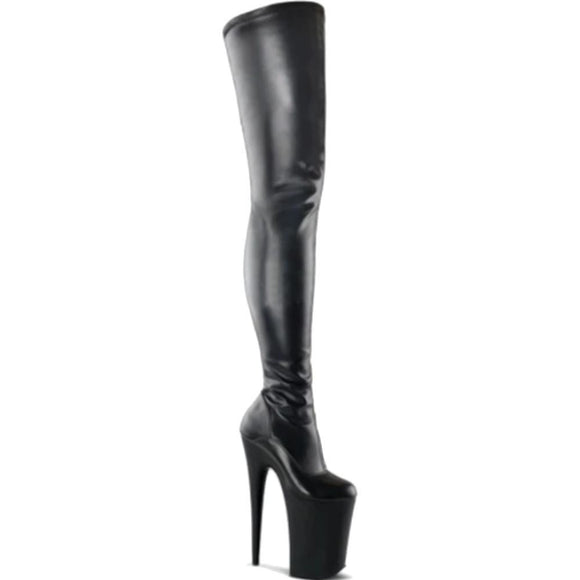 Latex Thigh High Boots | PVC Dominatrix Mistress Heels – Laidtex
