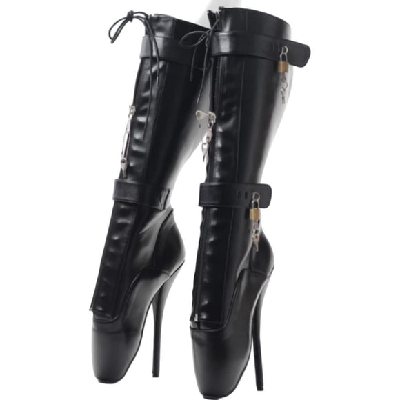 Latex Thigh High Boots | PVC Dominatrix Mistress Heels – Laidtex