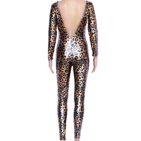 Latex leopard catsuits – Laidtex
