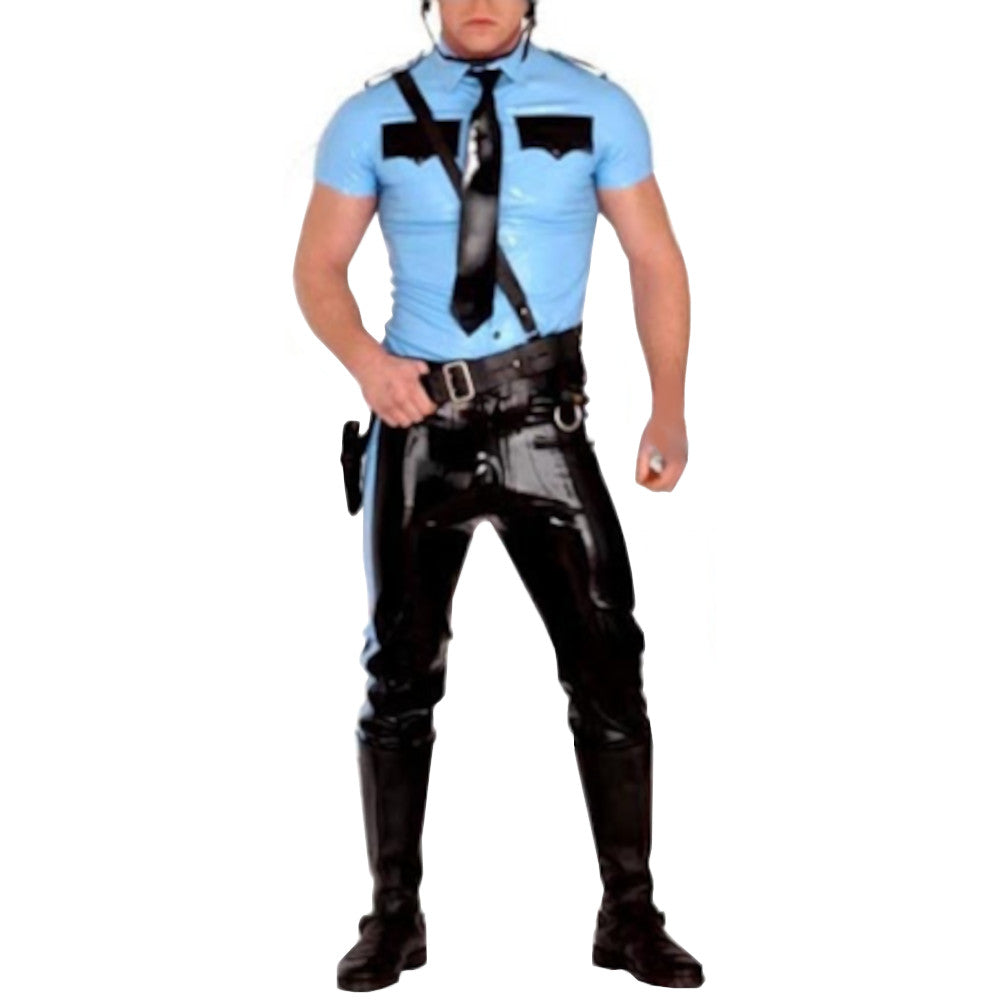 Sexy Mr. Policeman Latex Top – Laidtex