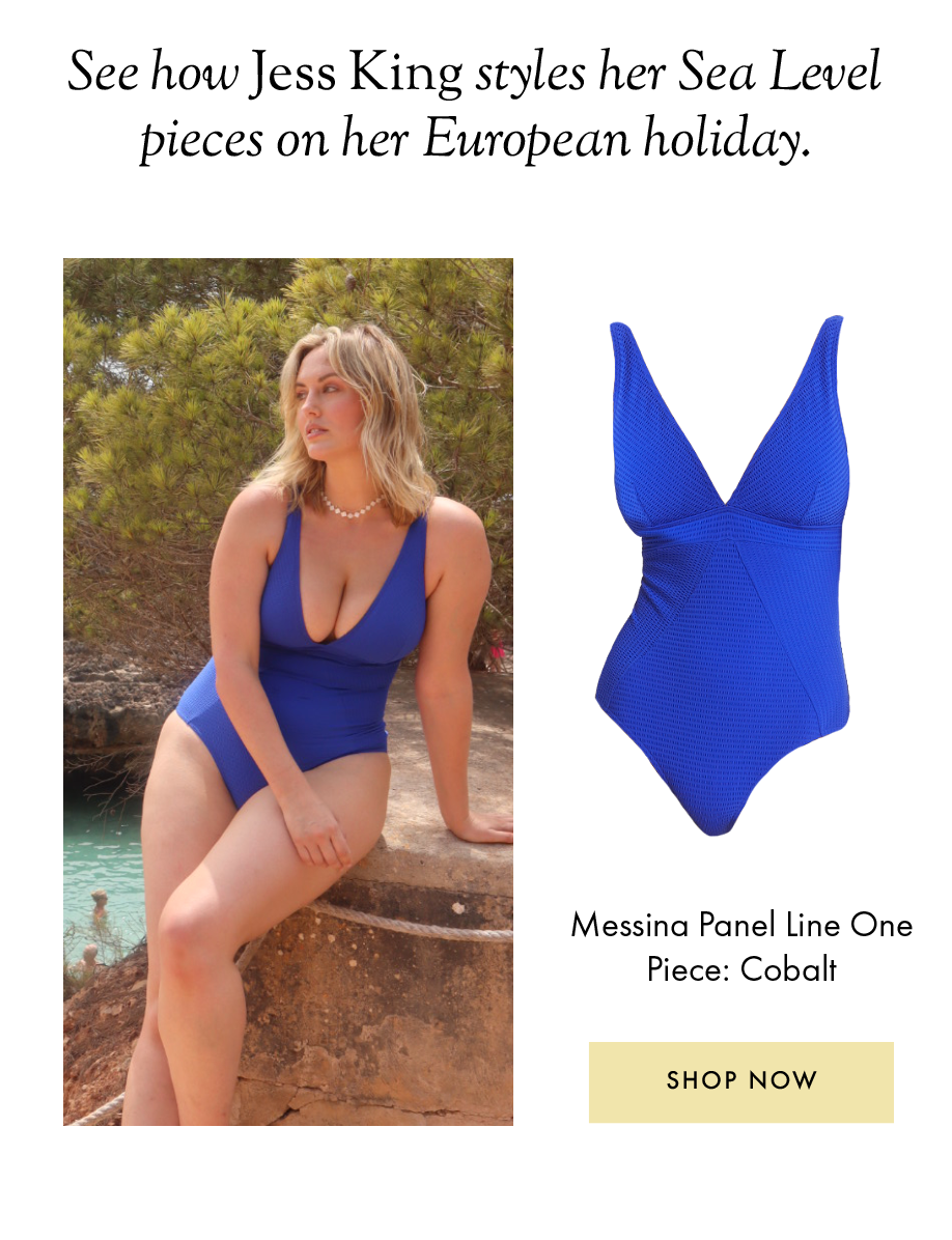 Messina Panel Line One Piece Cobalt