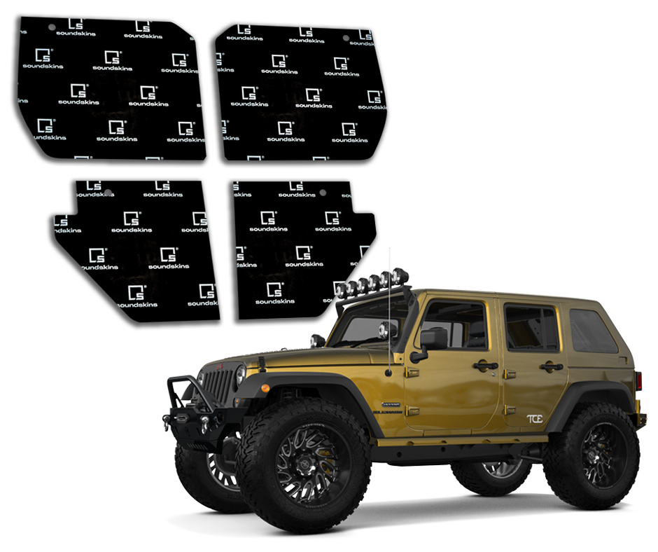 SoundSkins Pro Jeep Wrangler JK 4 Door Template Kit | 2007 to 2018 –  SoundSkins Global