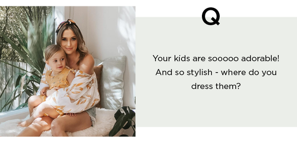 question your kids are so stylish, where do you dress them?