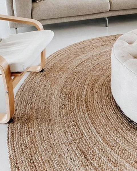 Extra Large 6 Feet Round Rugs for Living Room, Hand-braided Jute Bedroom  Round Rugs 4 Ft, Dining Room Rugs, Entryways Rugs, Patio Area Rugs 