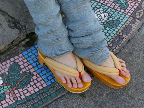 Women wearing Geta