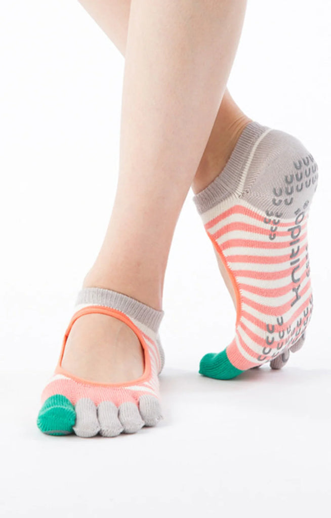 Knitido+ Yama Yoga and Pilates Toe Socks, Non-Slip, Size:UK 2.5-5