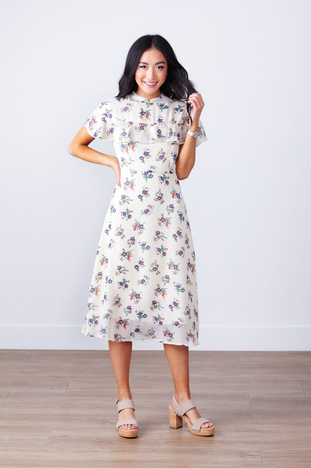 midi dress korean style