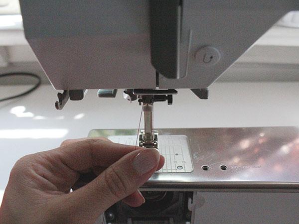 twin needle sewing machine threading