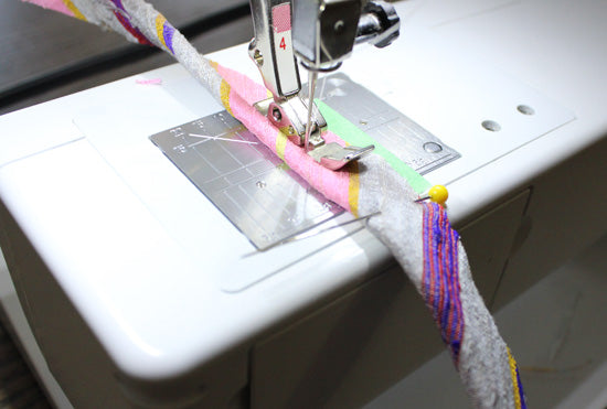sewing self-covered piping strip