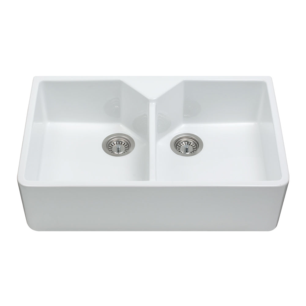 Kc12 Ceramic Double Belfast Sink