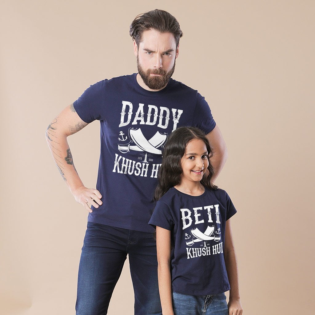 matching outfits for dad and daughter