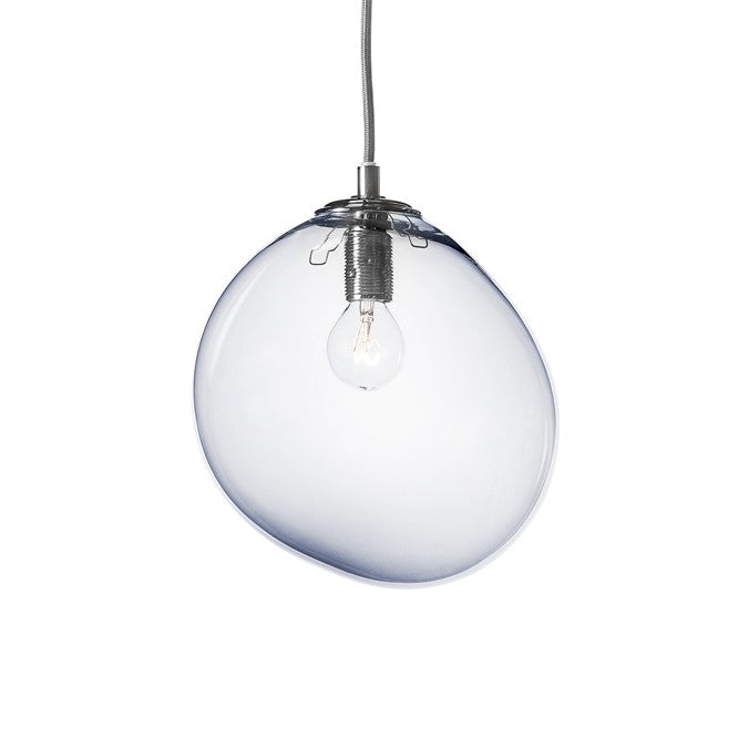 1) Mundblæst SKY glaslampe, grå - designet af Bülow – Pernille Bülow