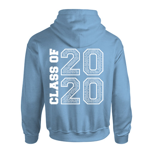 sky blue leavers hoodie