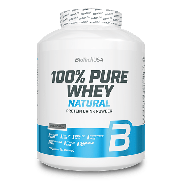 Bild von 100% Pure Whey Natural Molkenprotein-Konzentrat Getränkepulver - 2270 g