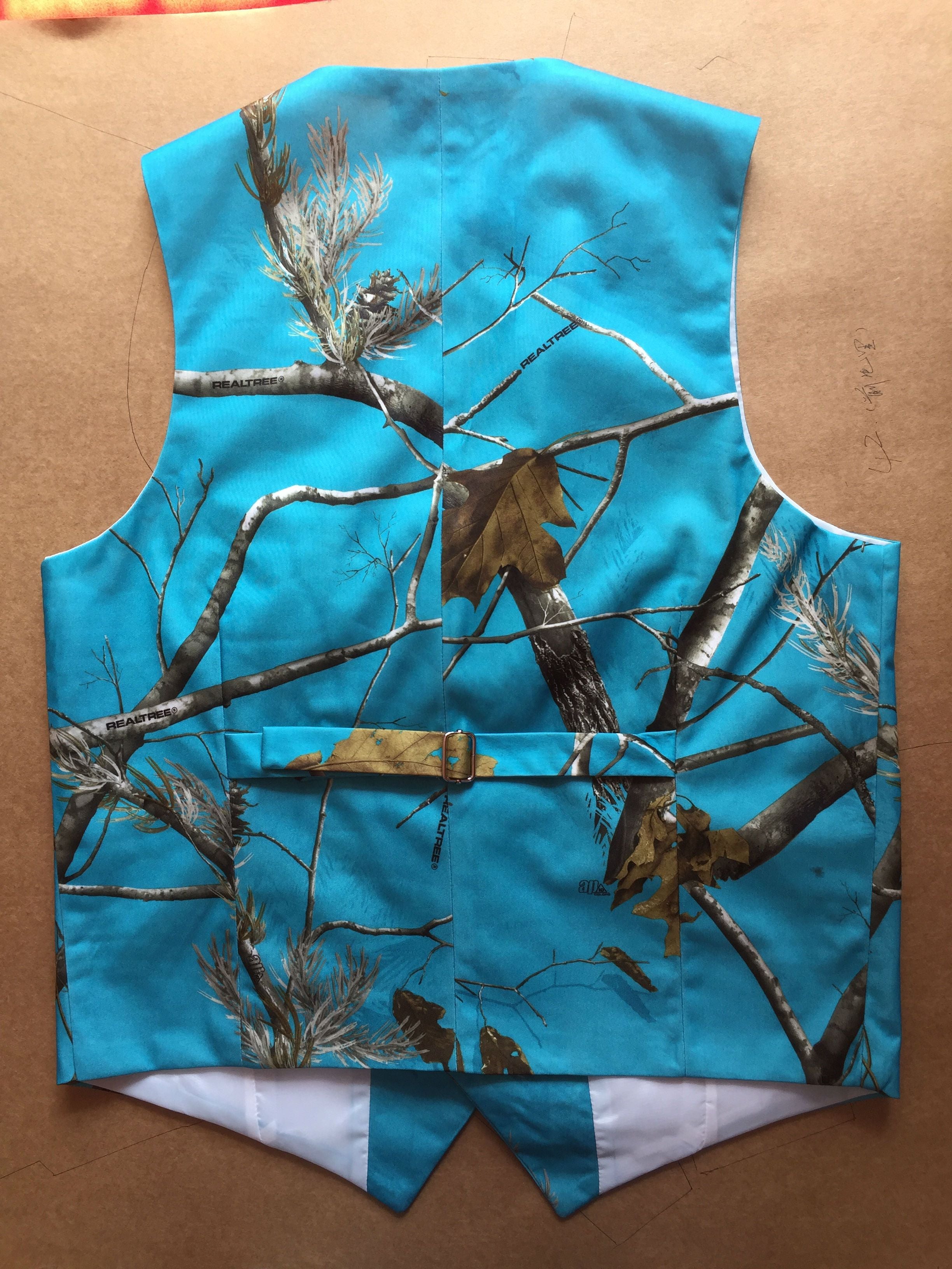 2019 Airtailors Designed Blue Realtree Camouflage Vest For Rustic