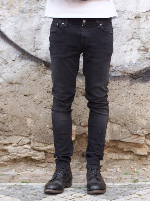 nudie jeans skinny lin black