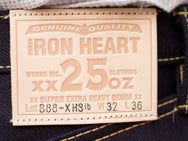 Iron Heart IH-888-XHSib 25oz Indigo/Black Tapered Cut
