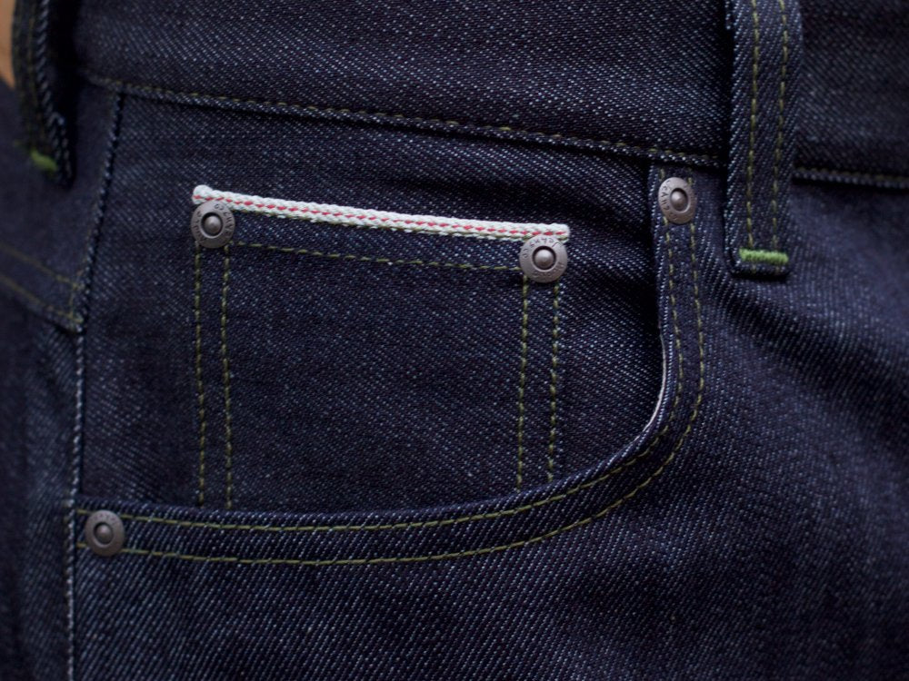 nudie jeans sleepy sixten dry green selvage