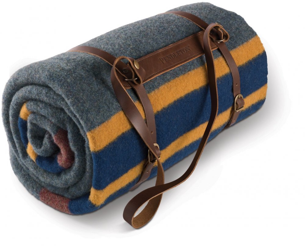 Pendleton Yakima Twin Camp Blanket Mineral Umber Denimheadscz