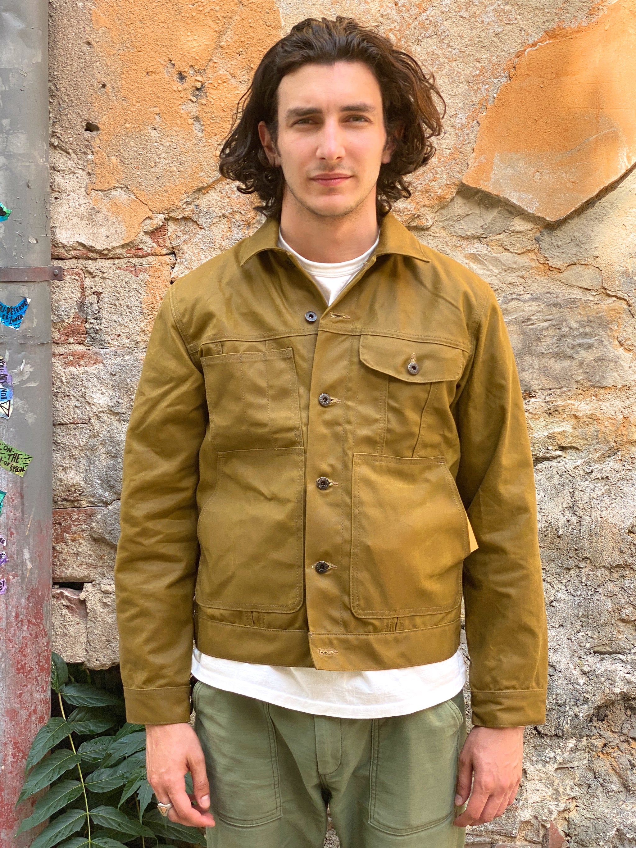 tin cloth short lined cruiser jacket