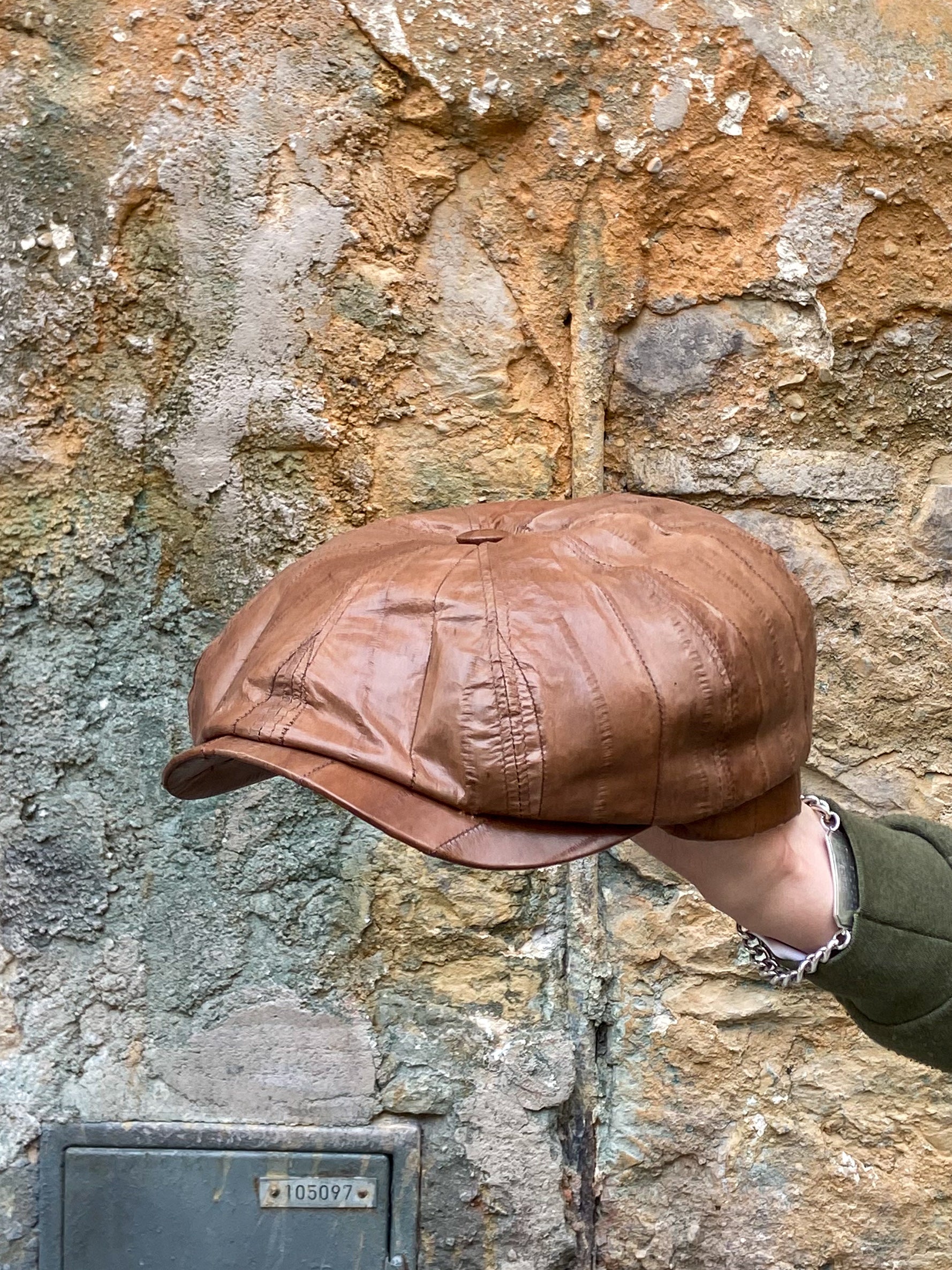 stetson leather baseball cap