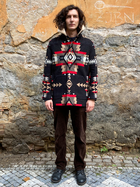 90s PENDLETON ボアキャップ スエードツバ レザーベルト 刺繍ロゴ