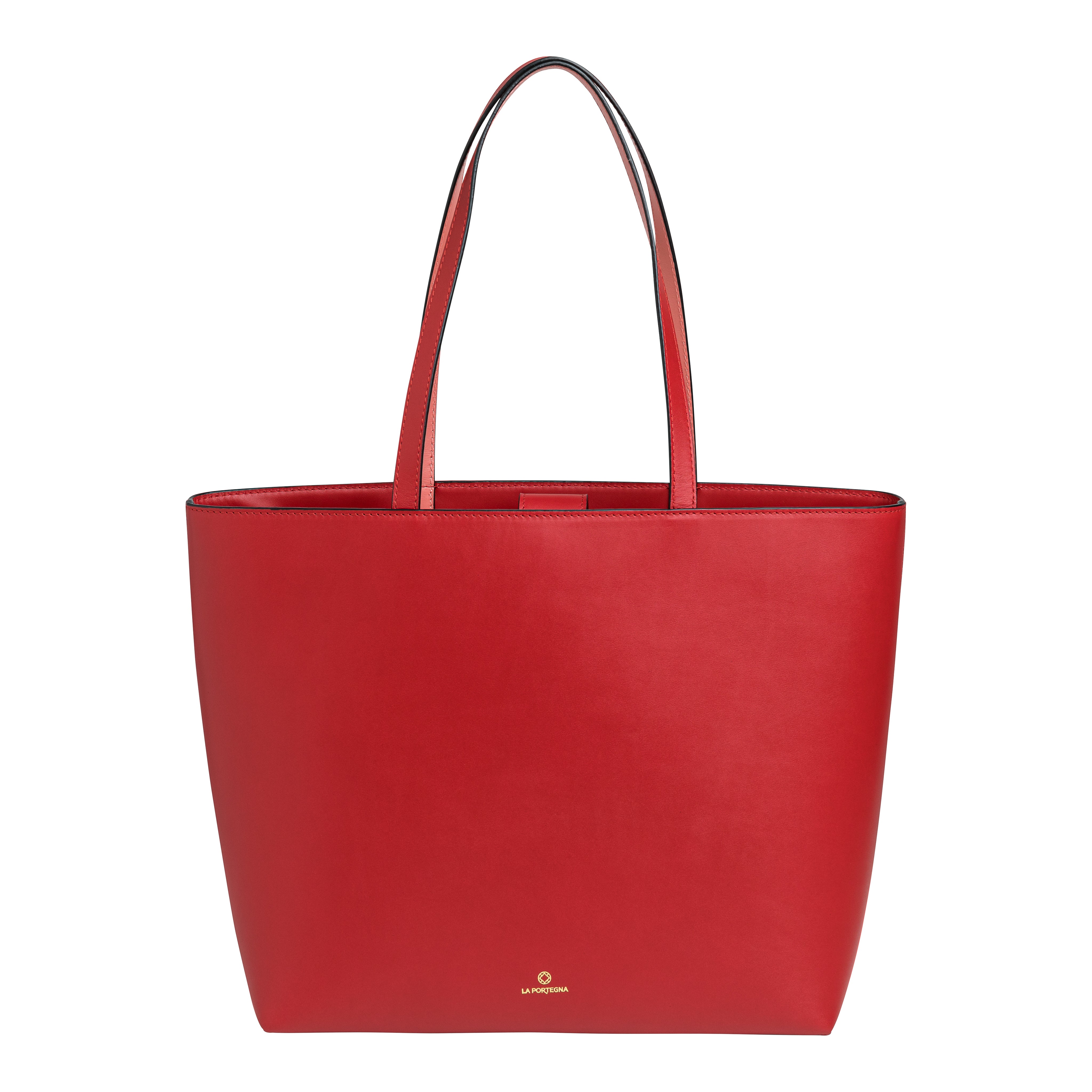 Leather Tote | Olivia Red – La Portegna London