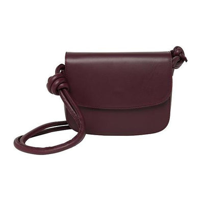 burgundy leather bag