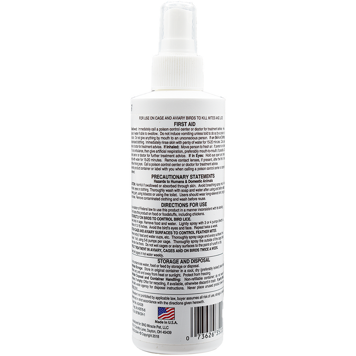 Scalex Mite & Lice Spray for Birds — New York Bird Supply Wholesale