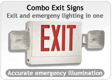 3 sided exit sign