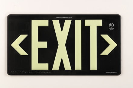 Black Indoor/outdoor Wireless Exit Sign 100' Viewing Made in USA – Exit ...