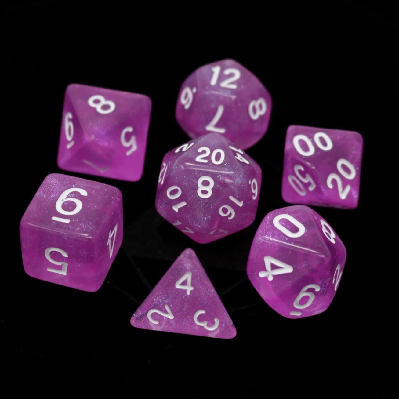 DnD Tabletop Games Aesthetic Dice Set Traditional Japanese Style Full