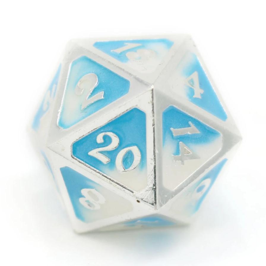 Single d20 - Mythica Dark Iron by Die Hard Dice