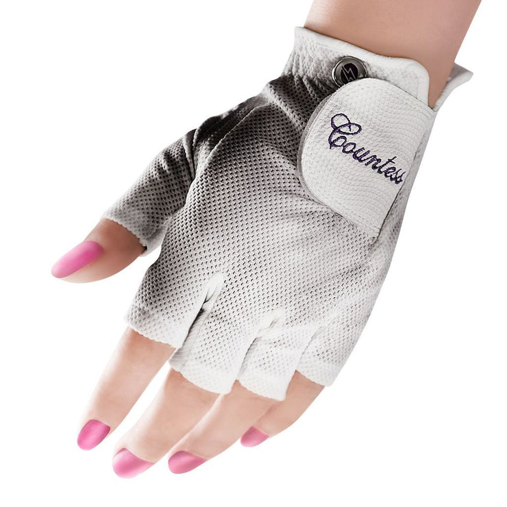 ladies half finger golf gloves