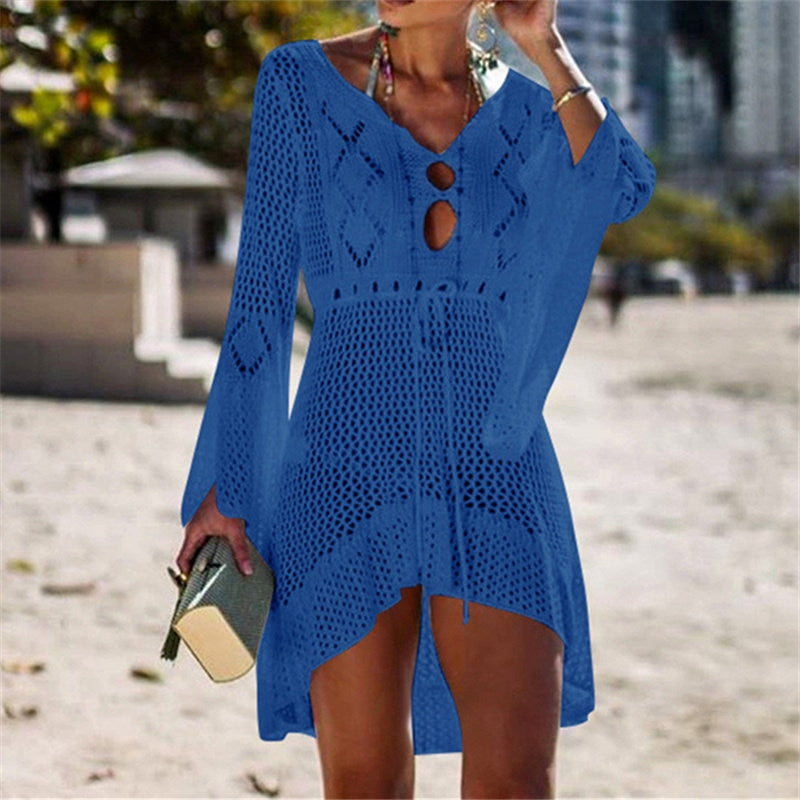 crochet wrap dress